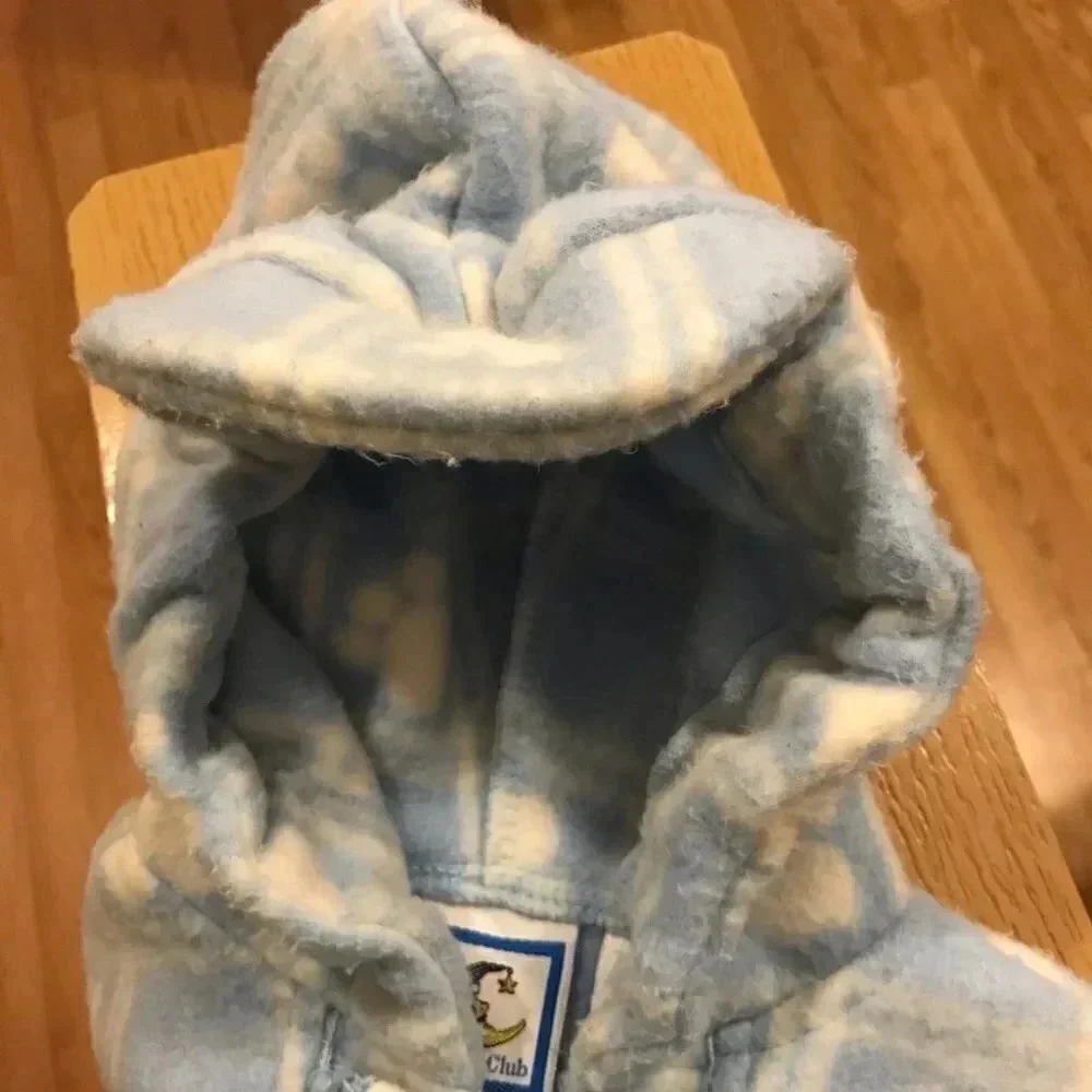 Vintage Lullaby Club Fleece Baby Bunting Blue